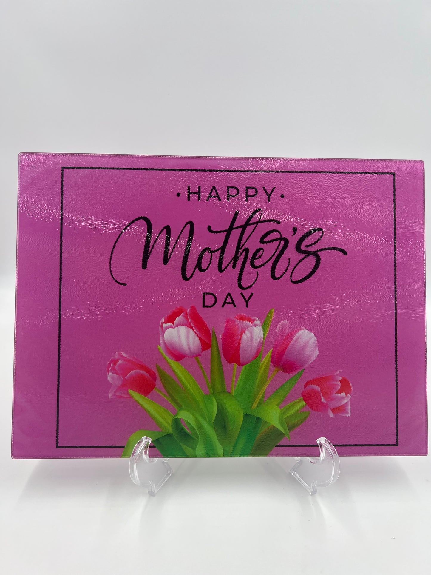 Personalized Glass Cutting Board with Photo or Quote