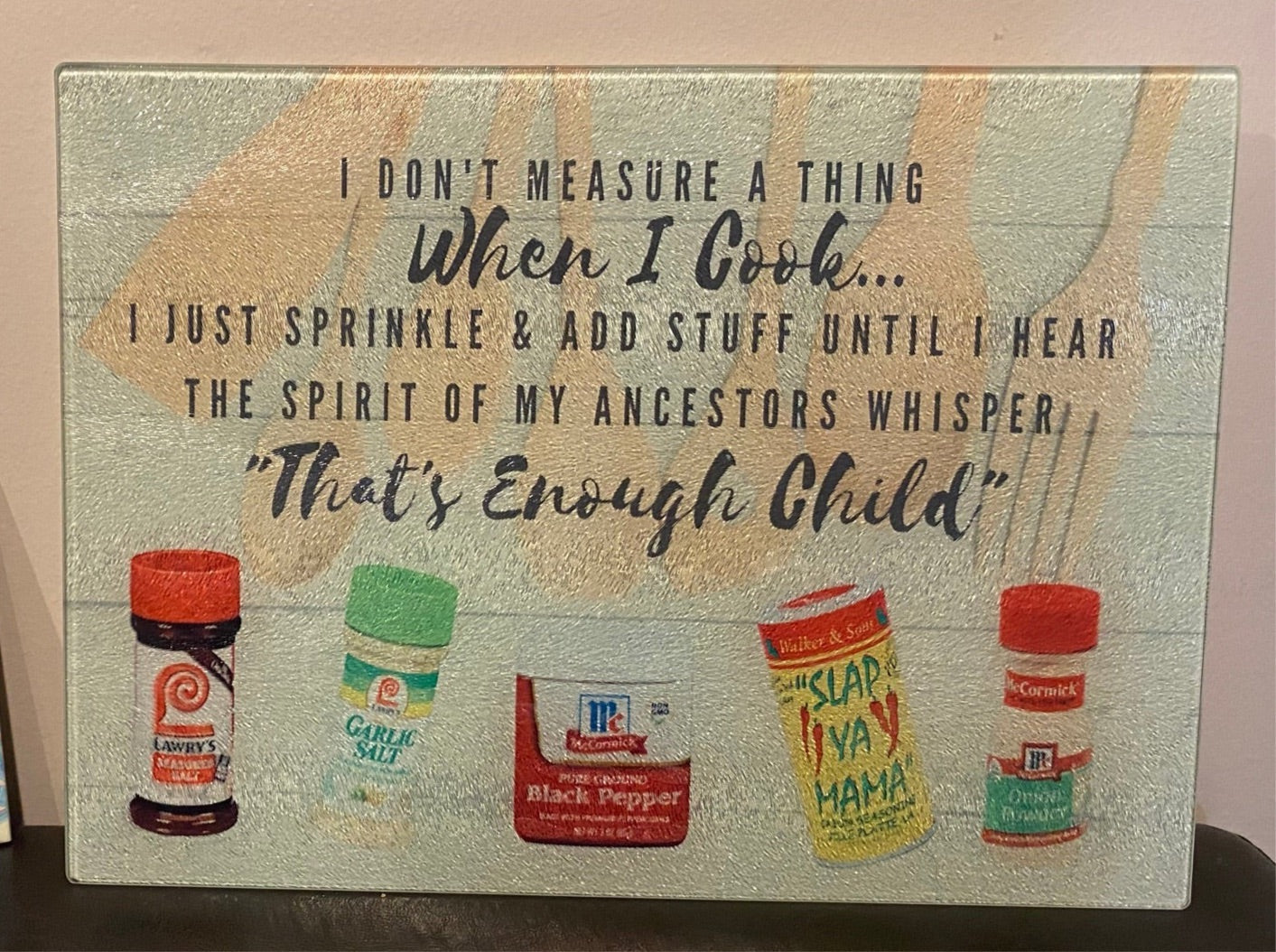 Personalized Glass Cutting Board with Photo or Quote